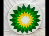 BP Starburst Lighted Embossed Sign