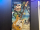 Jimmy Buffet Framed Signed Guitar