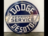 30in Dodge Service Desoto Sign