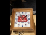 Original Meadow Gold Ice Cream Clock