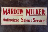 Original Marlow Milker Authorized Sales & Service Sign