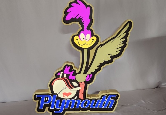 Custom Road Runner Lighted Sign