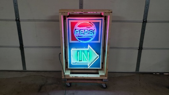 Original Pepsi Neon Tin Sign