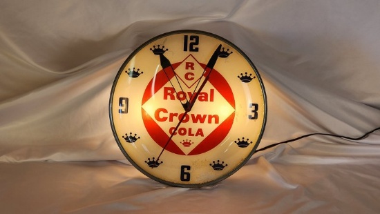 Original Royal Crown Lighted Clock