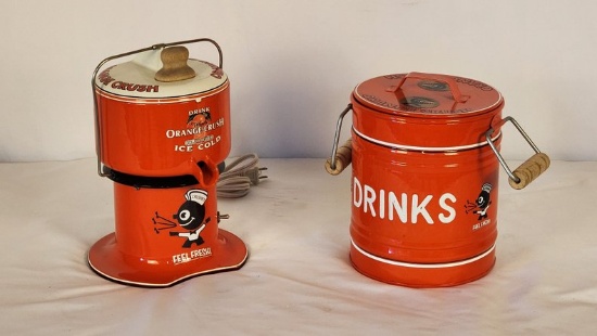 Original Orange Crush Juicer And Drink Bucket