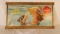 Original Coca-Cola Cardboard and Wooden Sign