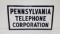 Original Pennsylvania Telephone Porcelain Sign