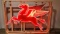 Original Mobilgas Pegasus Porcelain Animated Neon Sign