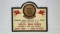 Original Mobilgas Safety Award Wooden Sign