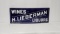 Original Lieberman Liquor Porcelain Sign