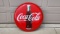 Original Coca-Cola Porcelain Button Sign