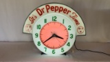 Dr. Pepper Neon Clock