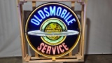 Original Oldsmobile Porcelain Neon Sign