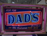 Original Dads Root Beer Tin Neon Sign