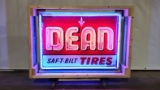 Original Dean Tires Tin Neon Sign