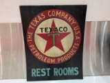 Texaco Rest Rooms Sign