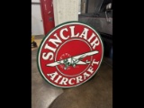 Porcelain Sinclair Aircraft Sign