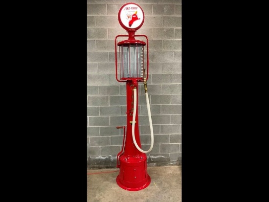 Texaco Fry Mae West Mod. 117 Visible Restored Gas Pump w/ Globe
