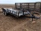 16FT BUMPER PULL UTILITY TRAILER W/ RAMPS, MSO TITLE