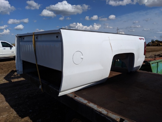 LATE MODEL CHEVROLET WHITE TRUCK BED