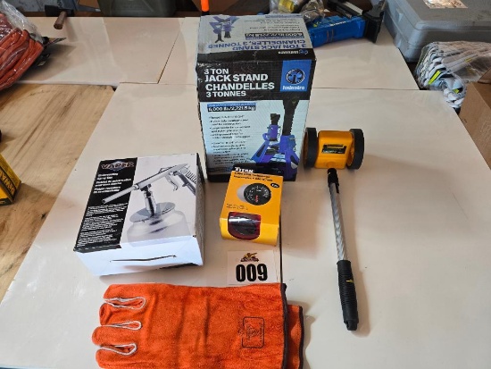 1000000 Rpm Gun 3 TON JACK STAND, SPRAY GUN, TITAN RPM TACHOMETER, JOHNSON MEASURING ...