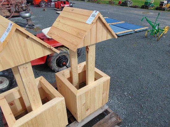 wooden wishing well