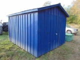 9x12 blue wooden shed