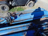 Blue side hill mower