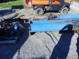 Blue side hill mower with pallet of parts for assembly