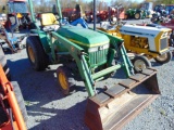 JD 770 compact tractor loader & bucket