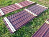 25 pieces of corrugated metal roofing