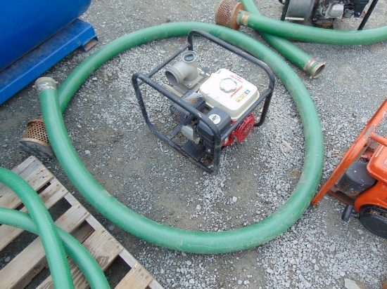 Honda GX 160 trash pump with hose