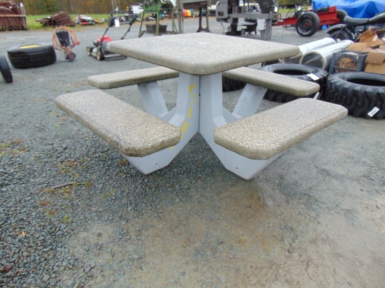 concrete picnic table