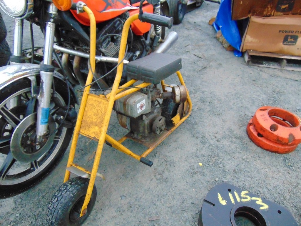 yellow mini bike