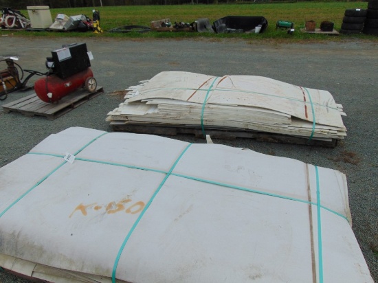 pallet of plastic sheeting