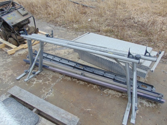 truck ladder rack disassembled