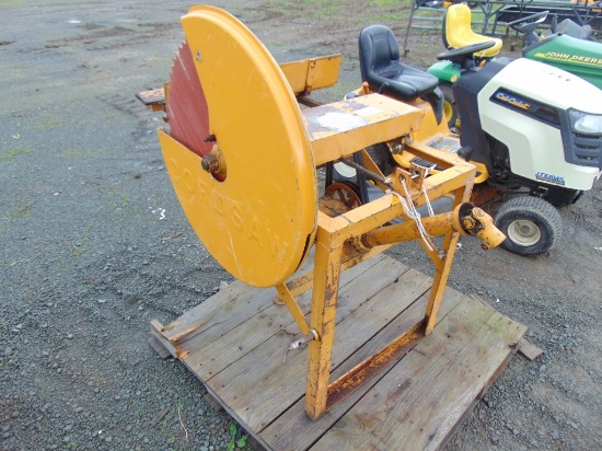 Cordsaw pto powered buzz saw