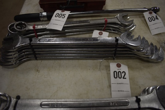 6 Pittsburgh Offset Open End Wrenches from 1-3/8" to 2"