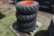 New Forerunner 10-16.5 Tires with 8 Lug Bobcat Kubota Rims