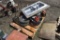 Pallet with Stihl 017 Chain Saw, 2 Homelite Demo Saws, 2 Pumps, 2 Solid Tires, KITCHEN SINK INCLUDED