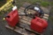 10 GPM Hand pump tank pump and two gas cans