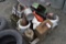 Electric leaf blower, JD 140 hood, light pieces