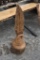 Eagle Head with Feather Wood Carving