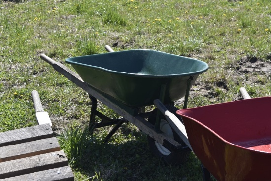 Green Wheel Barrow