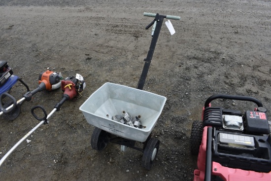 Push lawn seeder