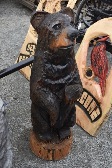 Bear Cub Wood Carving