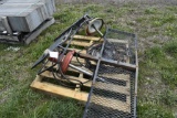 Pallet with 2 Barrel Grease Pumps, 2 Car Hitch Carry All