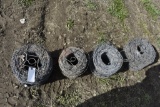 4 rolls of barbed wire