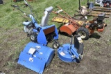 BCS Tractor Walk Behind Power Unit with Rototiller, Mower and Snowblower
