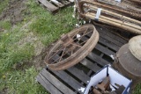 Antique Metal Wagon Wheel